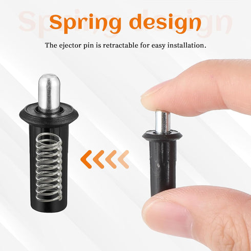 Ajcotahm 8 Pieces Spring Door Pin Cabinet Door Repair Pins Damper Replacement Repair Pins Plastic Shutter Loaded