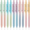 FIOVER 10pcs Pens, Black Ink Gel Pens Medium Point 0.7mm, Smooth Writing High-End Series Cute Pens for Office School