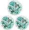 Paper Clips and Binder Clips Set, 3 Pack, 216 pcs, Cute Green Metal Assorted Sized Binders with Push Pins