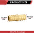 EFIELD 25-Pack Pex 1/2 Inch Straight Coupling Brass Crimp Fitting for Pex Tubing Connection, ASTM F1807