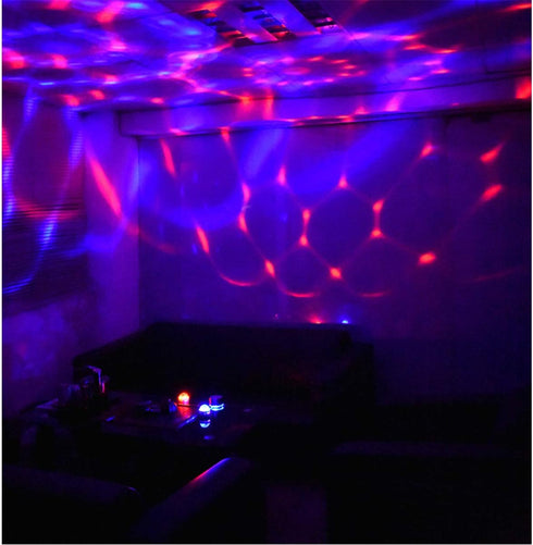 (4 Pack) USB Mini Disco Stick, Multi-coloured LED Atmosphere Stick, Sound-Activated Magic Strobe Party Light for Home