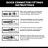 Malida 1/4 inch O.D. Quick Connector Ball Valve, Tube Fitting for RO Systems, Purifiers, Filters - Pack of 5