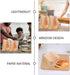 ARTSEWPLY 100pcs 250g Packaging Kraft Paper Bread Bags with Window, Baking Sandwich Pouches for Toast, Cookies