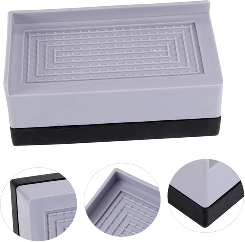 Lurrose Bed Padding Block Furniture Accessory Heightening Foot Pad Bed Riser Non-Slip Plastic for Tables Chairs Sofas