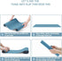 Non-Slip Desk Pad, Waterproof PVC Leather Protector, Ultra Thin Large Mouse Pad for Office/Home (Blue, 31.5" x 15.7")