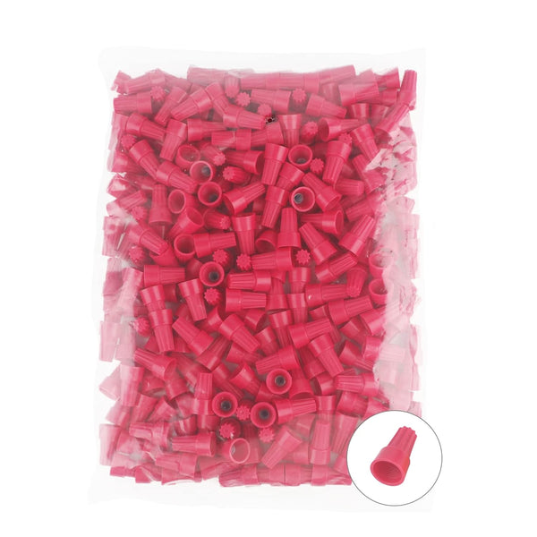 250 PCS Wire Connector Nuts, Red Electrical Screw Springs Caps Terminals Assortment Set for AWG 22-10
