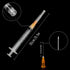 100 Pack 2.5ml Luer Lock Syringes, 25 Gauge 1 Inch, Individually Wrapped