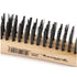 Forney 70504 Wire Scratch Brush, Carbon Steel, Curved Wood Handle, 13-3/4" x .014"