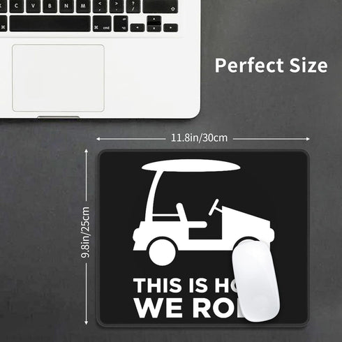 NUSDB This is How I Roll Funny Golf Cart Mouse Pad Office Products and Gaming Mousepad for Laptop, Computer and PC