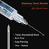 1ml Syringe with 30Ga 1/2in Needle, Individually Wrapped, Pack of 20