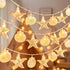 ZDAYOZ Starfish Shell String Light, 19.69 ft, 40 Warm White LED, Weatherproof, Battery/USB