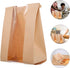 ARTSEWPLY 100pcs 250g Packaging Kraft Paper Bread Bags with Window, Baking Sandwich Pouches for Toast, Cookies