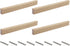 4PCS Wooden Pull Handle, Solid Wood Dresser Closet Wardrobe Door Pull,Cupboard Cabinet