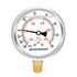 MEASUREMAN 2-1/2" Dial Glycerin Filled Pressure Gauge, 30inHG-60psi, 304 Stainless Steel Case