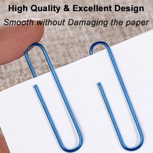 Paper Clips, 2 Inch Large (50mm) Corrosion-resistant Vinyl Coated, Durable Jumbo Paper Clips Holds up to 30 Sheets for