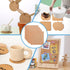 BENECREAT 10 PCS Cork Board, 12x12 Inch Square Coasters, 2mm Thick Sand Brown Cork Sheet for Wall Decorations