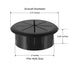 HYCC 2 Inch Desk Grommet Black, Flexible Cable Hole Cover for Cables - 5 Pack