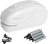 Electric Stapler with 2000 Staples and 1 Staple Remover, 25 Sheet Capacity, AC Adapter or Battery Powered (White)