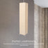 49.21X9.84X9.84In Japanese Floor Lamp Shade Replacement Foldable Paper Lampshade for Living Room Bedroom Office Soft