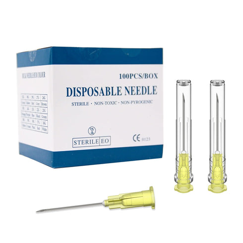 20 Gauge 1 inch Needle, 100 Pack, Luer Lock Industrial Dispensing Accessories, Individual Package