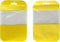 Clear Window Half Yellow Plastic Resealable Bags with Butterfly Hang Hole for
