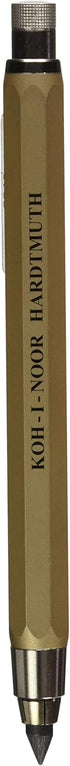 Koh-I-Noor 5.6mm Diameter Mechanical Clutch Lead Holder Pencil, Gold