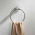 KBA1406) KIBI Circular Bathroom Towel Ring Wall-Mounted Hand Towel Holder, Solid Brass Construction, Rust-Resistant