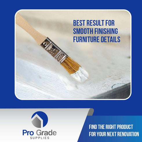 Pro Grade 96 Ea 1/2 Inch Chip Paint Brushes - Light Brown