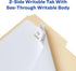 Avery Ultra Tabs / File Tabs 3" x 1.5" / 2-Side Writable, White / 24 Tabs Per Pack, 2-Pack, 48 Total