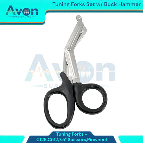 Avon Surgical Set 5pcs Hammer, 7.5in, 128Hz 512Hz Diagnostics Examination of - Buck Reflex Wartenberg Pinwheel, Utility