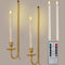 Tessco for you Metal Wall Mount Candle Sconces with 9.6" LED Flameless