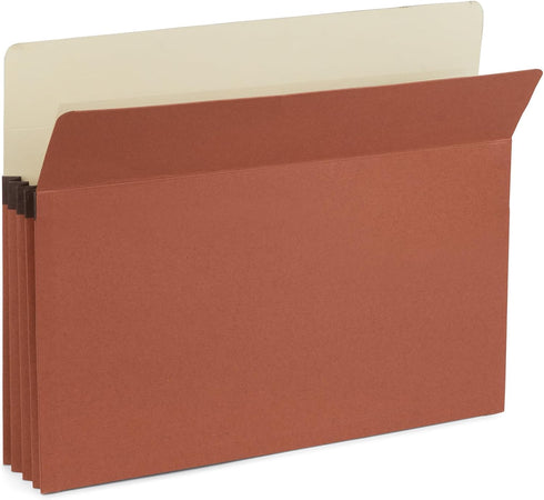 Blue Summit Expanding File Pockets, Letter Size, 3.5” Expansion, Redrope – 10 Folders