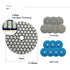 SHDIATOOL 4 Inch Dry Diamond Polishing Pads, Grit 50, 7Pcs for Granite Marble Stone
