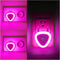 3 Pack Heart Shape Night Lights, Cute Nursery Nightlight with Light Sensors,