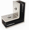 90 Degree Sleeve Over Shower Glass Clamp, Right Angle Connector for Bathroom or Showroom Glass Shower Door