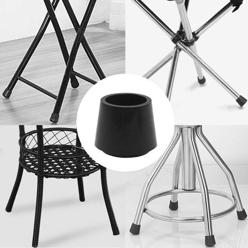 Kyuionty 16Pcs 7/8 Inch Rubber Chair Leg Tips Caps Furniture Table Chair Leg Caps