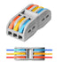 Wire Connectors Nuts, 50pcs 3 Conductor Compact Splicing Electrical Connectors, 3 Circuit Inline Splices