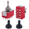 Twidec 2Pcs Mini Toggle Switch 4PDT 3 Position 12 Pins ON/Off/ON Miniature Switch with Waterproof Cap