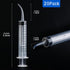 20 Pack Wisdom Teeth Syringe, 12ml/cc Dental Syringe with Curved Tip for Dental Care, Oral Tonsil Stone
