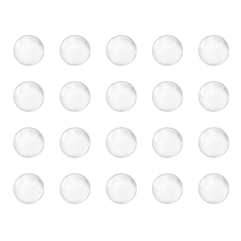 uxcell 7mm Solid Round Clear Glass Ball Boiling Stones, Soda Lime Glass Beads, 200pcs