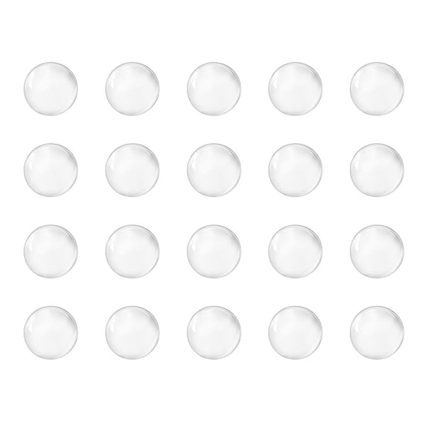 uxcell 7mm Solid Round Clear Glass Ball Boiling Stones, Soda Lime Glass Beads, 200pcs