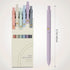 FIOVER Gel Pens, 6pcs 0.5mm Fine Point Black Ink Pens, Smooth Writing for Journaling, Aesthetic Cute Pens, School