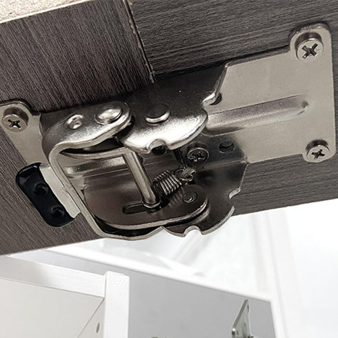 Leheybia 2 90 Pcs Folding Table Legs Bracket Degree Self-Locking Folding Hinge Table Leg Hinges Folding Locking