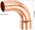 MECCANIXITY 90 Degrees Elbow Copper Pipe Fitting Short Turn Brazing Connection 3/4 Inch ID for HVAC Cooling Solar Equipment by MECCANIXITY