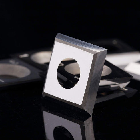 DLtools 14mm Square Straight Tungsten Carbide Insert (14X14X2.0)-4 Edges for Wood Working Spiral/Helical Planer Cutter