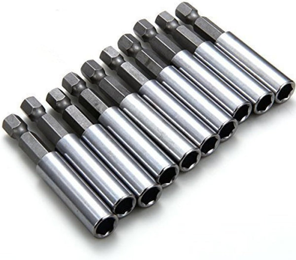 Rocaris 10 Pack Magnetic Extension Socket Drill Bit Holder, 1/4" Hex Power Tools