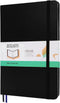 Hardcover Blank Journal Sketchbook for Drawing, Medium 5.5 x 8.4 Inch, 100 GSM Thick Paper (Black, Plain)