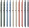 FIOVER Gel Pens, 10pcs 0.5mm Black Ink Quick Dry Fine Point Writing Pens for School Office Home