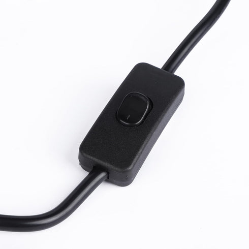 DROK 4FT Power Cable 3 Prong Grounding Plug, AC Power Cord Extension with Switch for Electrical Testing