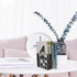 NUOBESTY Retro Decorative Iron Bookends for Desk and Shelf Sturdy Pattern Book Holders for Home Office Study Heavy-Duty